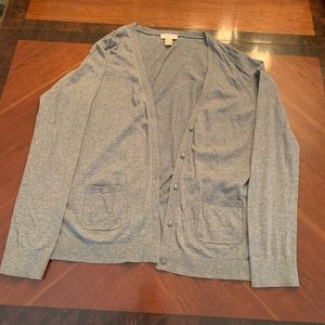 Ann Taylor Loft XL Grey Cardigan